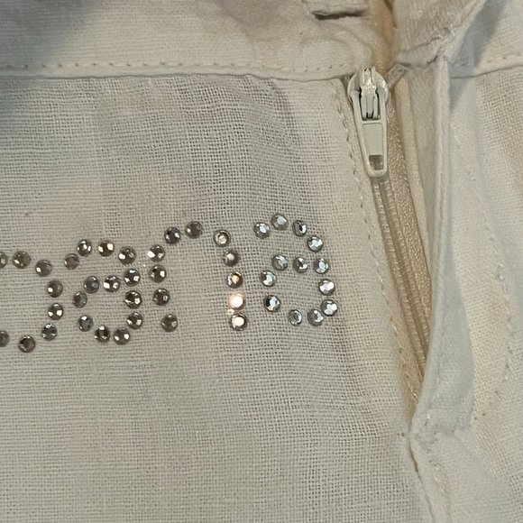 ❣️LIKE NEW❣️Dolce & Gabbana White Pants Made in Italy Size S Linen Cotto… - Picture 8 of 11